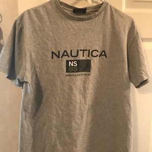 Mens Nautica short sleeve tee shirt grey